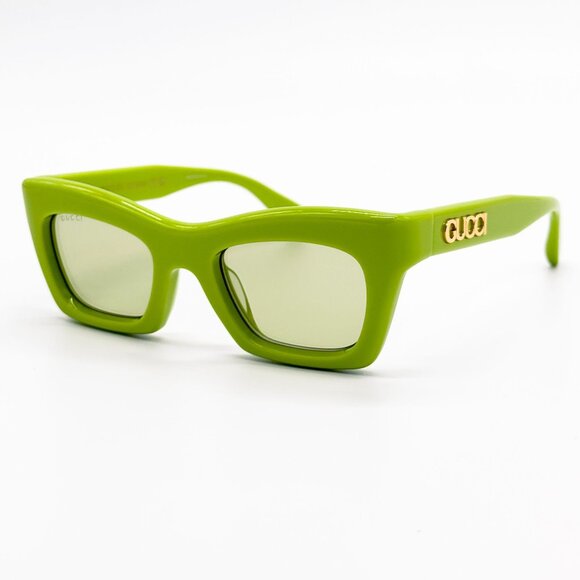 NEW GUCCI GG1773S 006 GREEN CAT EYE WOMEN SUNGLASSES GUCCI - Picture 3 of 10